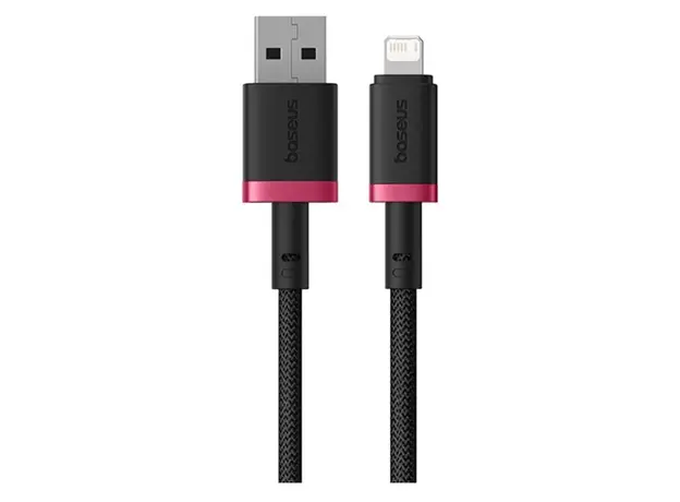 USB Cable Baseus Dura Series Fast Charging Cable USB to Lightning 2.4A 1m P10377801U01-01, Red/Black, 3 image