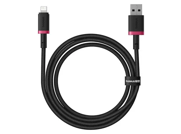 USB Cable Baseus Dura Series Fast Charging Cable USB to Lightning 2.4A 1m P10377801U01-01, Red/Black