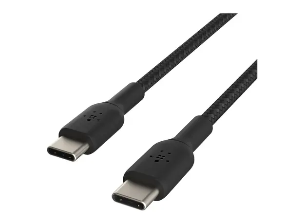 USB Cable Belkin BoostCharge Braided USB-C to USB-C Cable 60W, 1m, Black CAB004bt1MBK