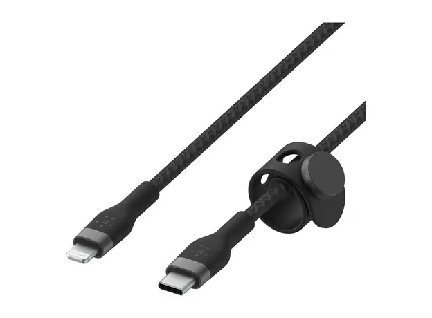 USB Cable Belkin BoostCharge PRO Flex USB-C to Lightning Braided Silicone Cable 1M CAA011bt1MWH White, 3 image