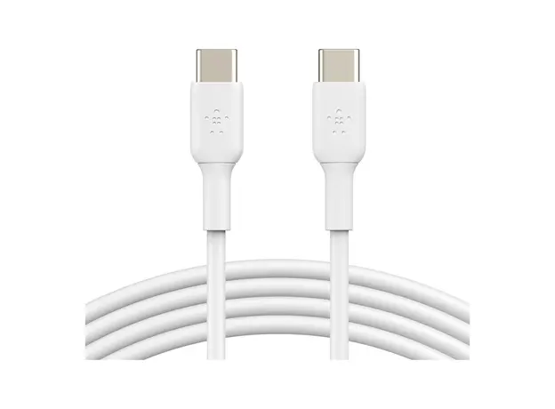 USB Cable Belkin BoostCharge USB-C to USB-C Cable 60W, 1m, White CAB003bt1MWH, 4 image