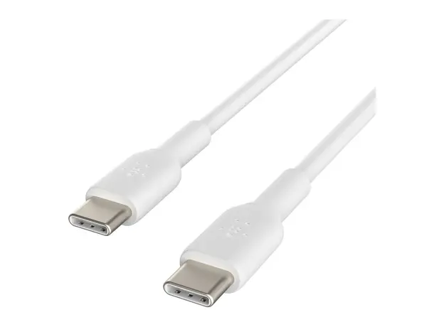 USB Cable Belkin BoostCharge USB-C to USB-C Cable 60W, 1m, White CAB003bt1MWH, 5 image