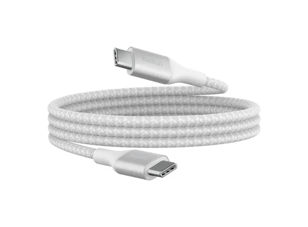 USB Cable Belkin CAB015bt1MWH BoostCharge USB-C to USB-C Braided Cable 240W, 1m, White