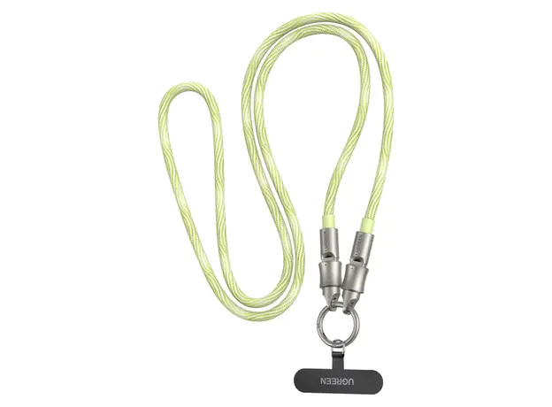 USB Cable UGREEN L508 (35500), 60W, Type-C To Type-C PD Fast Charging Lanyard Cable, 1.2m, Green, 2 image