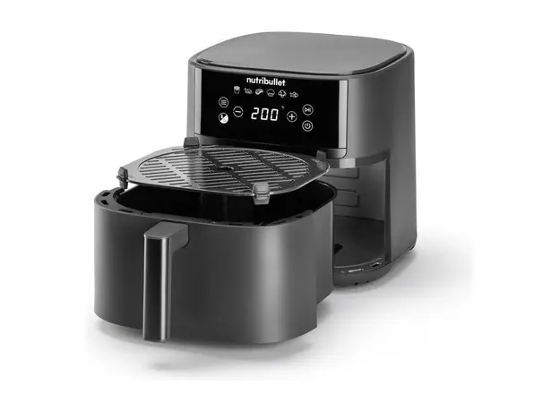 Air Fryer NutriBullet NBA0611DG CrispLite, 6 L, 1700W, Dark Grey, 2 image