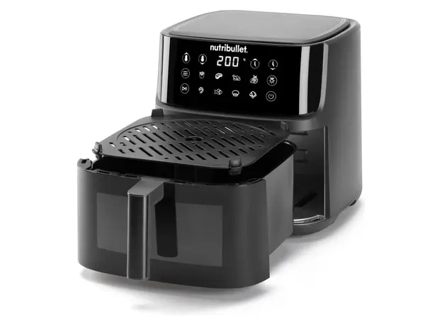 Air Fryer NutriBullet NBA0811DG CrispLite Vision, 8 L, 2000W, Dark Grey, 2 image