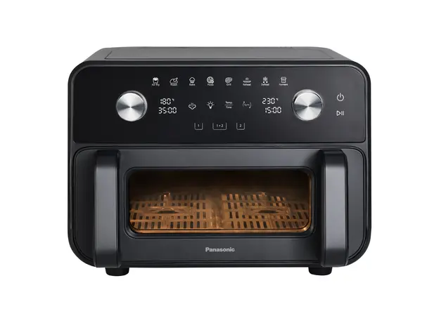 Air Fryer Panasonic NF-BC1000KXE Flex, 9.6 L, 2 Zones, Gentle Steam, 2450W, Black, 2 image