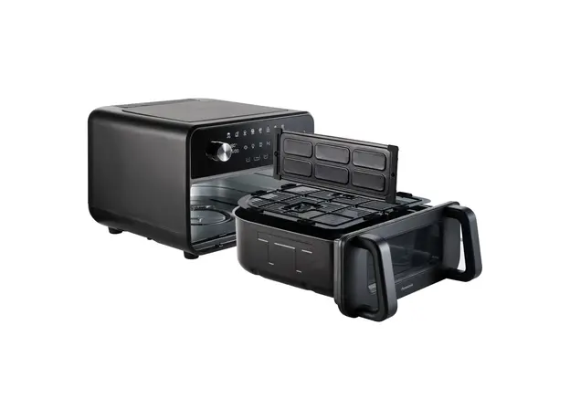 Air Fryer Panasonic NF-BC1000KXE Flex, 9.6 L, 2 Zones, Gentle Steam, 2450W, Black, 5 image
