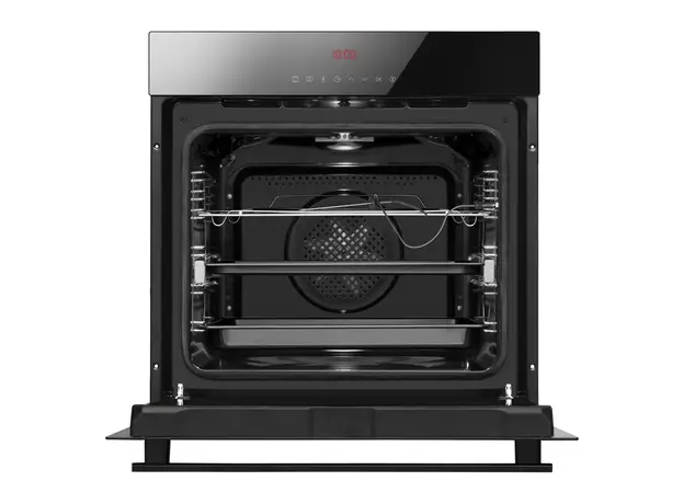 Built-in Oven Hansa BOEB697688, 77 L, 12 Functions, 19 Programmes, Telescopic Rails, Black, 3 image