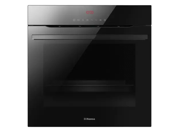 Built-in Oven Hansa BOEB697688, 77 L, 12 Functions, 19 Programmes, Telescopic Rails, Black