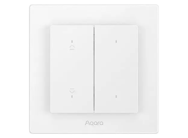 Smart Switch Aqara Shutter Switch H2 EU (DS-K02D/DS-K02E), for Shutters, Thread/Zigbee, Matter, White