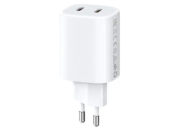 Charger Xiaomi 45W Nano Turbo Charging Power Adapter (2-Port), 2x USB-C, GaN, White, 2 image