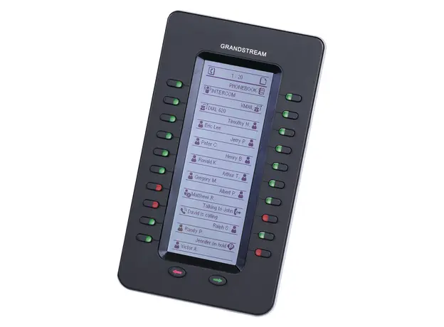 Expansion Module Grandstream GXP2200EXT for GXP2140/GXP2170/GXV3240, 20 programmable buttons, 2 pages (40 contacts), 128x384 LCD