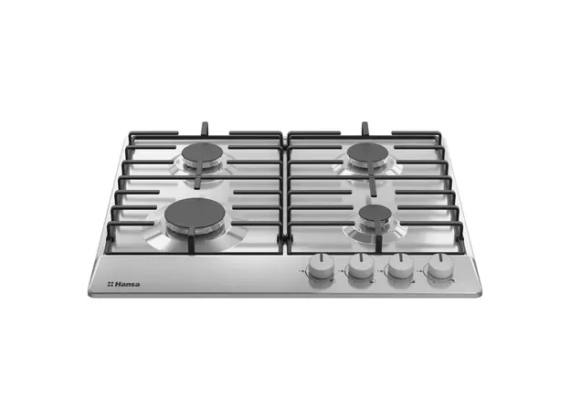 Gas Hob Hansa BHGI650103, 4 Gas Burners, Auto Ignition, Gas Control, 60 cm, Stainless Steel, 2 image
