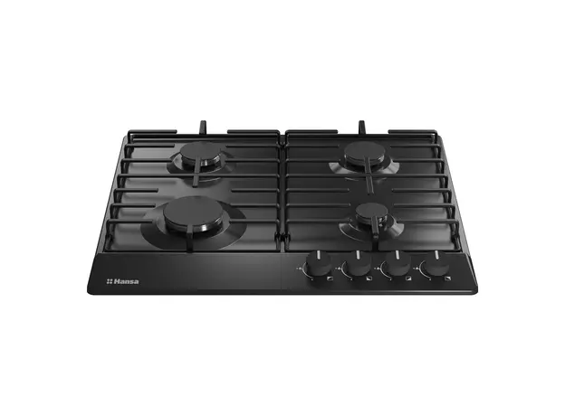 Gas Hob Hansa BHGS650103, 4 Gas Burners, Auto Ignition, Gas Control, 60 cm, Black, 2 image