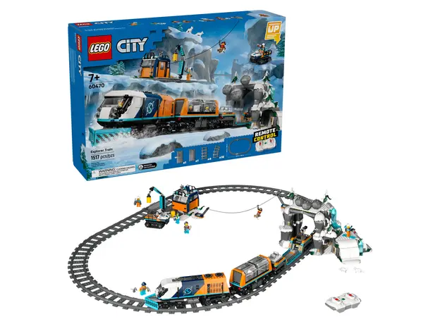 LEGO City 60470 Explorers' Arctic Polar Express Train, Remote-Controlled Train, 1517 Pieces, 7+, 2 image