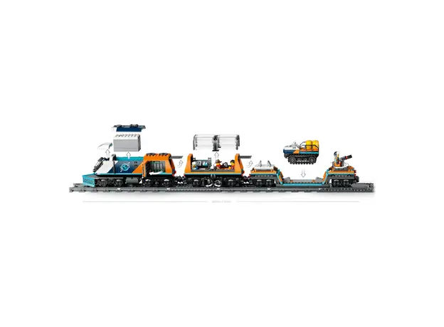LEGO City 60470 Explorers' Arctic Polar Express Train, Remote-Controlled Train, 1517 Pieces, 7+, 6 image
