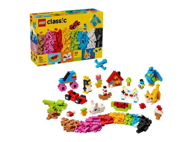 LEGO Classic 11045 Creative Colorful Bricks, 820 Pieces, 5+
