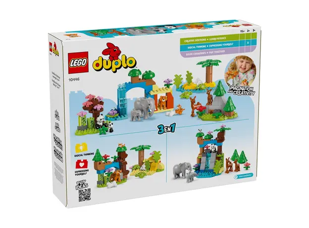 LEGO Constructor DUPLO 3in1 Wild Animal Families 10446, 92 Pieces, 2+, 3 image