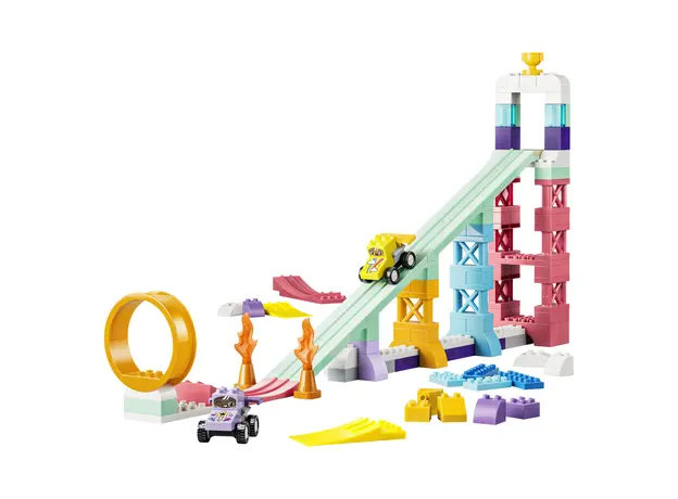 LEGO Constructor DUPLO Town 3 in 1 Creative Ramps with Vehicles 10478, 111 Pieces, 3+