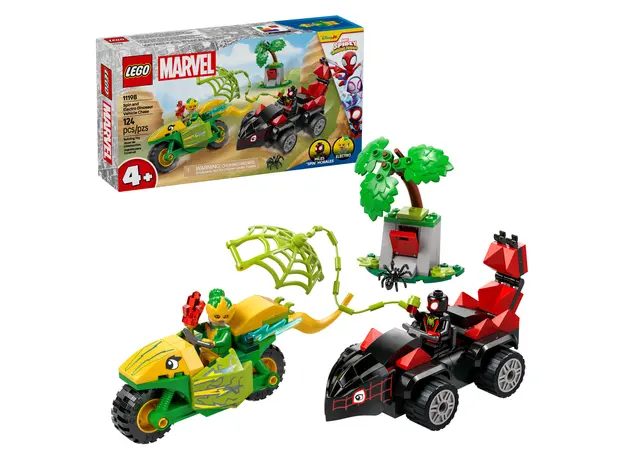 LEGO Constructor Marvel Spidey 11198 Spin and Electro Dinosaur Vehicle Chase