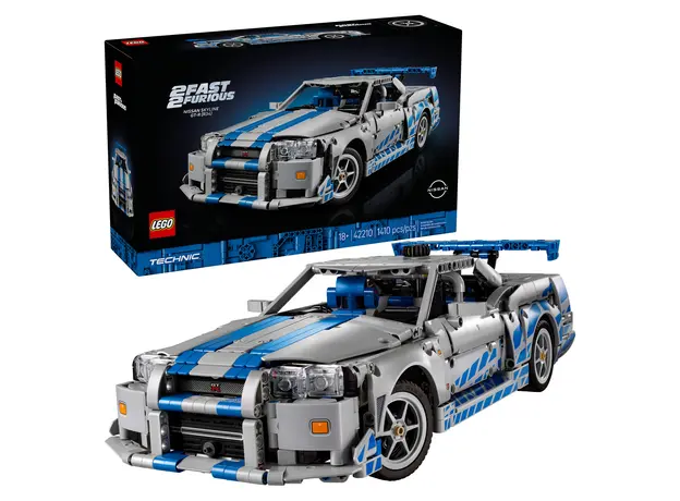LEGO Constructor Technic 42210 2 Fast 2 Furious Nissan Skyline GT-R (R34), 1410 Pieces, 18+, 5 image