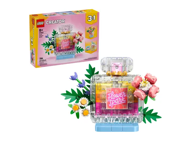 LEGO Creator 3 in 1 31383 Floral Decor Perfume Bottle, 286 Pieces, 8+, 2 image