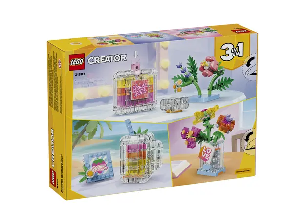 LEGO Creator 3 in 1 31383 Floral Decor Perfume Bottle, 286 Pieces, 8+, 3 image