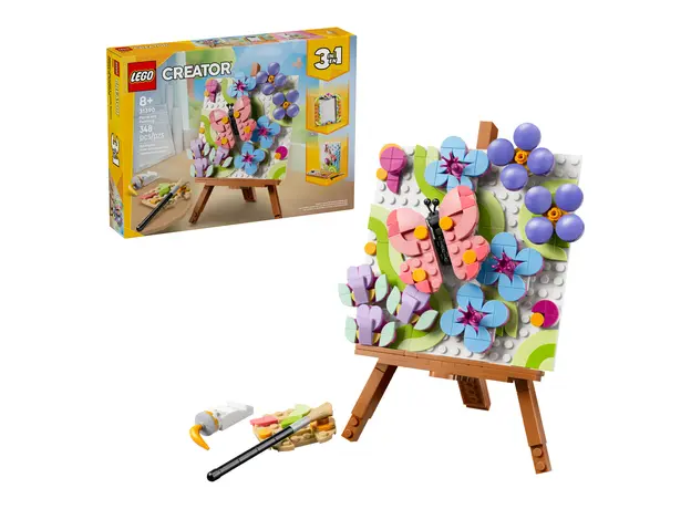 LEGO Creator 3-in-1 31390 Floral Art Decor Painting, 348 pieces, 8+, 8 image