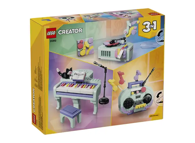 LEGO Creator 3 in 1 31392 Music Decor Piano with Cat, 485 pieces, 9+, 6 image