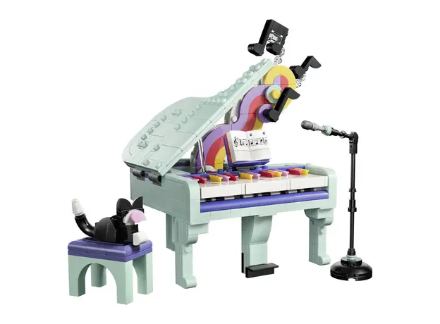 LEGO Creator 3 in 1 31392 Music Decor Piano with Cat, 485 pieces, 9+