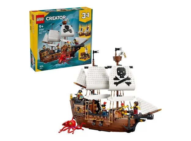 LEGO Creator 3in1 Iconic Pirate Ship 31387, 1074 Pieces, 9+, 7 image