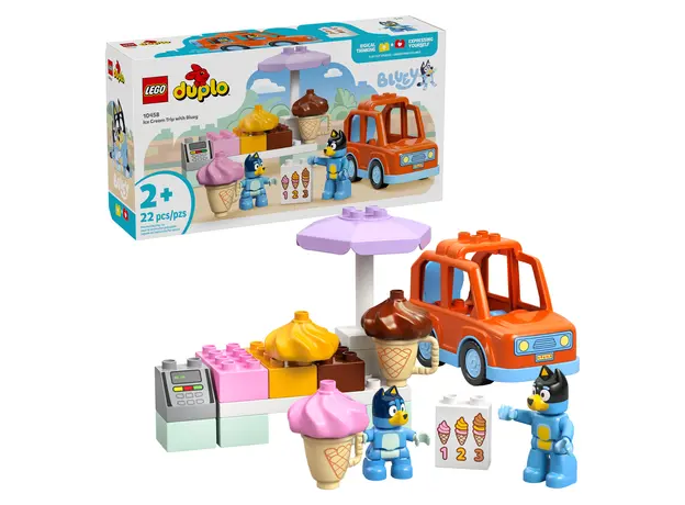 LEGO DUPLO Bluey 10458 Ice Cream Trip with Bluey, 22 pieces, 2+, 3 image