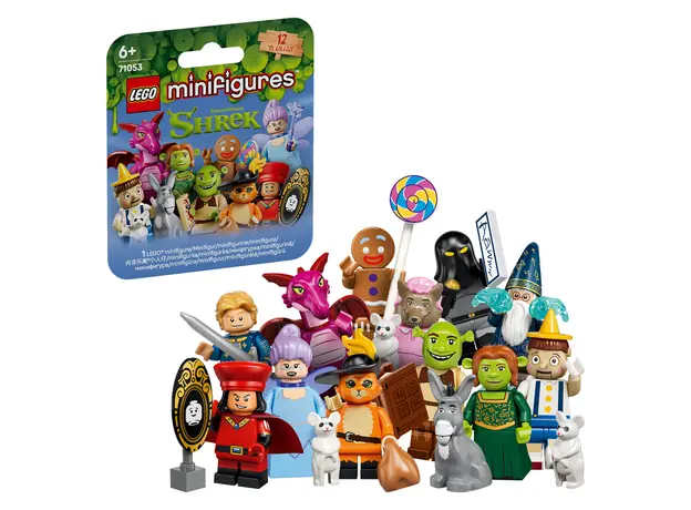 LEGO Minifigures 71053 Shrek Series, Mystery Box Minifigure (1 of 12), 6+