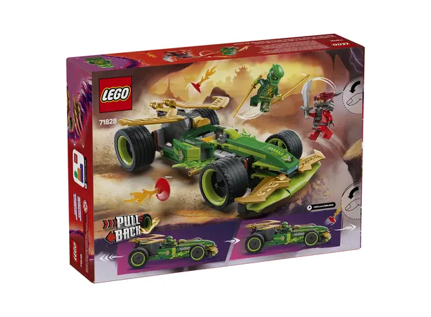 LEGO NINJAGO 71828 Lloyd's Pull-Back Race Car, Pull-Back Race Car Toy, 181 Pieces, 7+, 6 image