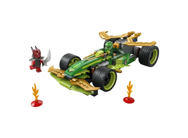 LEGO NINJAGO 71828 Lloyd's Pull-Back Race Car, Pull-Back Race Car Toy, 181 Pieces, 7+