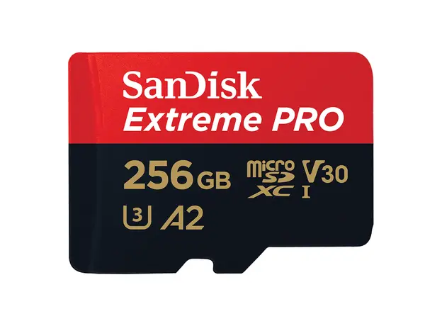 Memory Card SanDisk 256GB Extreme PRO microSDXC UHS-I V30 A2 200MB/s SDSQXCD-256G-GN6MA