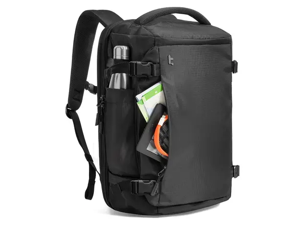 Laptop Backpack Tomtoc Navigator-T66 Liteway Travel Backpack 40L, 17.3", Black - T66M1D2, 2 image