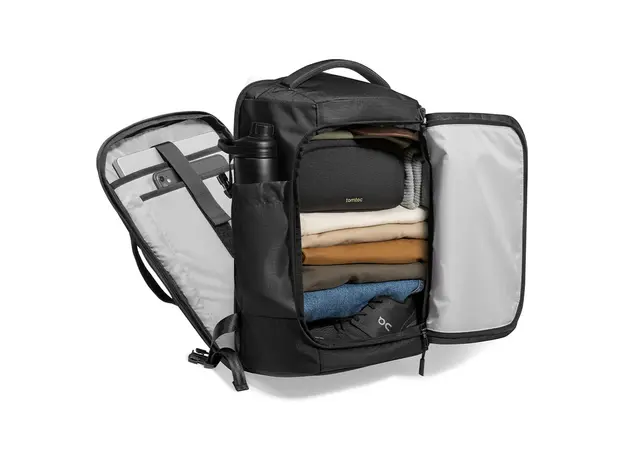 Laptop Backpack Tomtoc Navigator-T66 Liteway Travel Backpack 40L, 17.3", Black - T66M1D2, 3 image