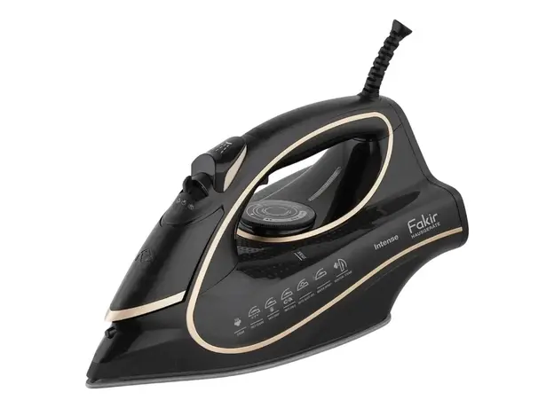Steam Iron Fakir Intense BE6020, 3200W, 450 ml, Ceramic Soleplate, Vertical Steam, Black