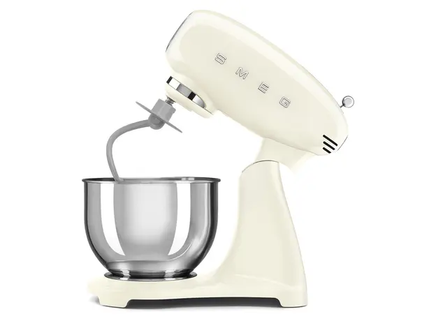 Stand Mixer Smeg SMF05CREU, 1000W, 4.8 L, 10 speeds, Cream, 2 image