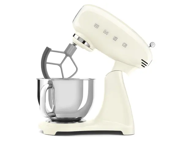 Stand Mixer Smeg SMF05CREU, 1000W, 4.8 L, 10 speeds, Cream, 3 image