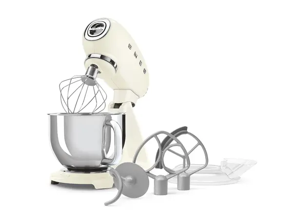 Stand Mixer Smeg SMF05CREU, 1000W, 4.8 L, 10 speeds, Cream, 7 image