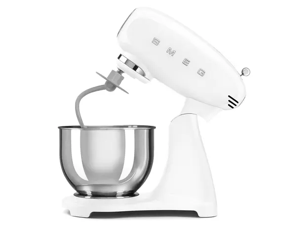 Stand Mixer Smeg SMF05WHEU, 1000W, 4.8 L, 10 speeds, White, 2 image