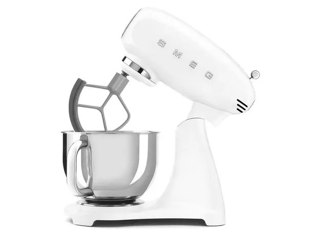 Stand Mixer Smeg SMF05WHEU, 1000W, 4.8 L, 10 speeds, White, 3 image