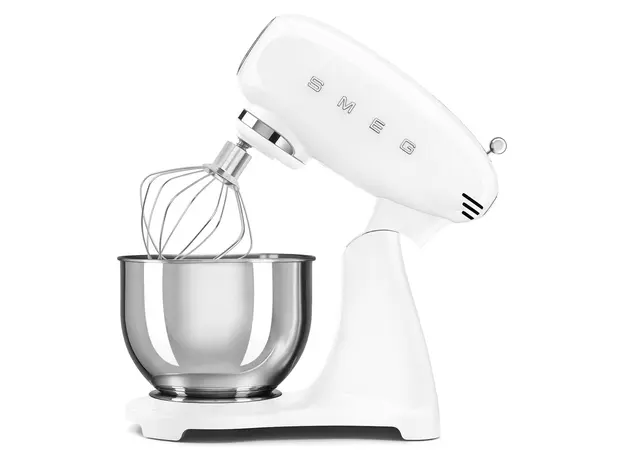 Stand Mixer Smeg SMF05WHEU, 1000W, 4.8 L, 10 speeds, White, 4 image