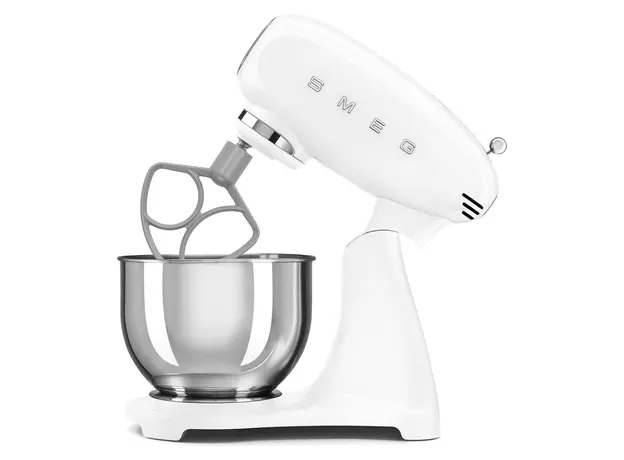 Stand Mixer Smeg SMF05WHEU, 1000W, 4.8 L, 10 speeds, White, 5 image