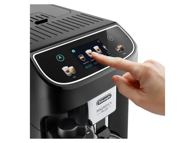 Coffee Machine Delonghi ECAM320.60.B Magnifica Plus, 1450W, 15 bar, 1.9 L, LatteCrema Hot, 3.5" Touch Display, Black, 2 image