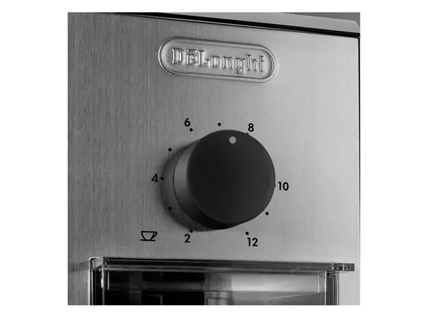 Coffee Grinder Delonghi KG89, Burr Grinder, 170W, 1-16 Grind Settings, 12 Cups, Silver, 2 image