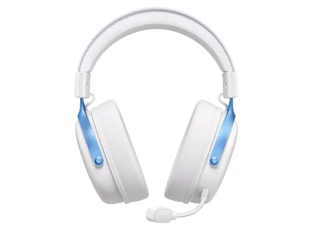 Headset MCHOSE V9 Pro HW-V9-3 Wireless Gaming Headset, 2.4GHz/BT/Type-C, 7.1, 53mm, 2000mAh, Sky White, 3 image